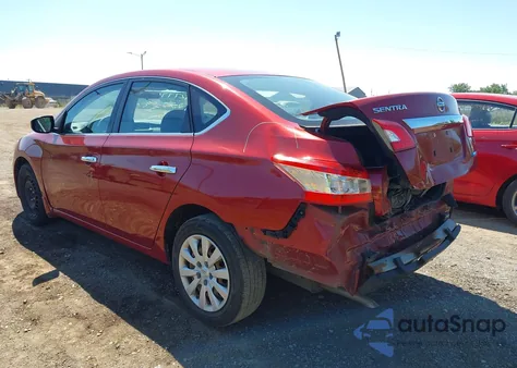 2014 Nissan Sentra Fe+ S/Fe+ Sv/S/Sl/Sr/Sv из США, поврежденный, VIN 3N1AB7AP6EY244402